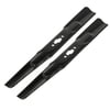 2Pk 742P05177 Ultra High-Lift Blades Compatible With 742-05177; For 42" MTD, Craftsman, Troy Bilt Machines.