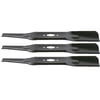 3Pk 17224 Blades For 50" MTD 742P05094, Compatible W/ S- Shaped Center
