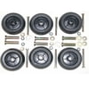 6PK 10301 Deck Wheel Kit W/Hardware Compatible With Exmark 103-7363, 109-9011