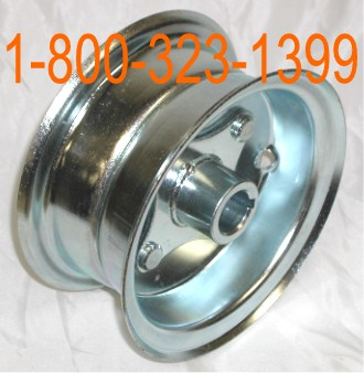 6 inch Wheel 3-1/2 inch Wide Live Axle Rim Assy