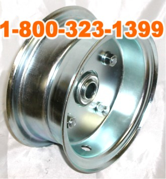 6 inch x 3-1/2 inch Wide Rolling Rim Assy with 3/4" Bearing