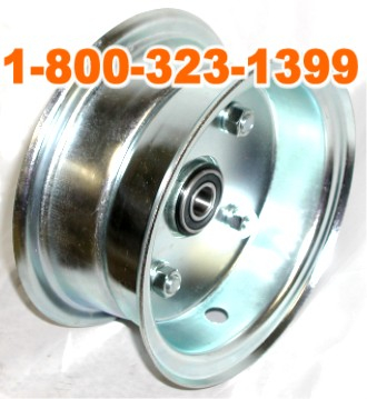 6 inch x 3-1/2 inch Wide Rolling Rim Assy with 5/8" Bearing