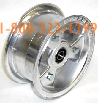 6663 Rolling 6 inch Wheel 3 inch Wide Assy for 5/8 Axle