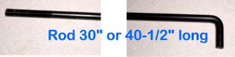 40 1/2 Inch Control Rod