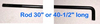 40 1/2 Inch Control Rod