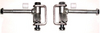 5/8 Dia x 6 Inch Long Spindle & Bracket Set