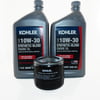 (2 Qts) Synthetic Blend 10W30 Kohler Engine Oil & (1) Kohler 12 050 01-S1 Oil Filter