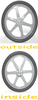 9156 MTD 16" Push Mower Wheel
