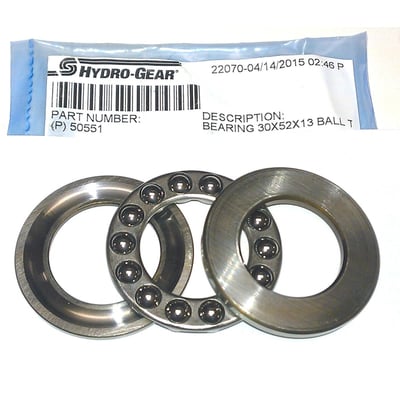 50551 Genuine Hydro-Gear Bearing Thrust Ball 30x52x13