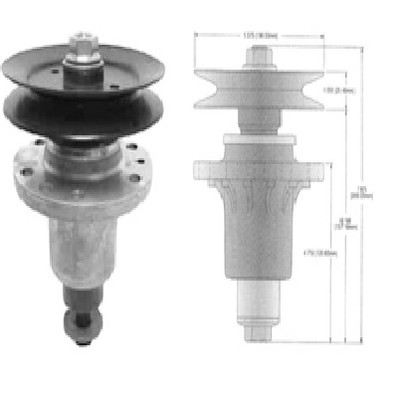 13003 SPINDLE ASSEMBLY Replaces EXMARK 103-1105