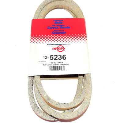 Free Shipping! 5236 / 5L820 Belt (5/8 X 82") Compatible With Scag 48204 & Toro 7473