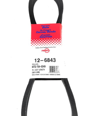 Free Shipping! 6843 Deck Belt (1/2 X 79.1") Compatible With MTD 754-0349, 954-0349 & Toro 112-0317