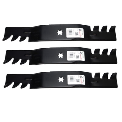 3Pk 12809 Copperhead Mulching Blades For 50" Cub Cadet, MTD, Troy Bilt 942-04053A, 942-04053B, 942-04053C, 942-04053-X