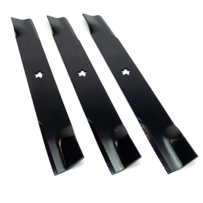 3PK 6263 HD Blades Compatible With Craftsman / Husqvarna 130652, 532130652, For 44" Decks