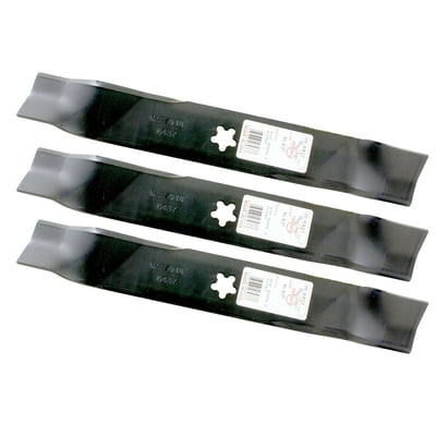 Free Shipping! 3Pk 6437 5 Point Star Blades Compatible With Craftsman / Husqvarna 152433, 152443, 163819, 532145708, 532152443