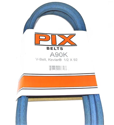 A90K / 4L920K A-Section V-Belt (1/2" X 92") Compatible With John Deere X310 X324 X330 X340 X350 X354 X360 X370, Craftsman / AYP 106381X, 6943R, 582778701, 583774301
