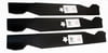 Free Shipping! 3Pk 6196 5 Point Star Blades Compatible With Craftsman / Husqvarna 137380, 532137380; Fits 50" Deck.