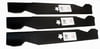 3Pk 6196 5 Point Star Blades Compatible With Craftsman / Husqvarna 137380, 532137380; Fits 50" Deck.