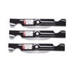 3Pk 198-086 100 Series Blades Compatible With Craftsman / Cub Cadet / MTD 490-110-C123, 490-110-M126, 742-04053, 742-04053A, 742-04053B, 742-04053C, 742-04056, 742-04056A, 742-04056A-0637, 742-04056B, 742-04056B-0637, 742-04056C, 742-04056C-0637, 942-04053, 942-04053-X, 942-04053A, 942-04053B, 942-04053C, 942-04053C-X, 942-04056, 942-04056A, OCC-742-04053, OEM-742-04053