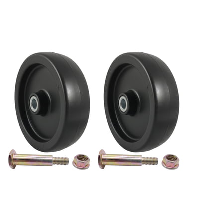 2Pk 6915 5" Deck Wheels W/ Bolts Compatible With Craftsman 105455X, 532105455