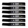 6PK 14907 6 Point Star Blades Compatible With Cub Cadet 742-05056, 742-05056A, 942-05056A