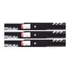 3Pk 96-319 Mulching Blades For 60" Hustler, Dixie Chopper, Exmark, Toro & More