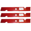 Free Shipping! 3Pk 11495 Hi-Lift Blades Compatible With Exmark 103-6402, 103-6402-S, Toro 109-6873-03, 140-1242