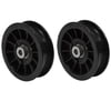 Free Shipping! 2Pk 12301 Flat Idler Pulley Compatible With Exmark & Toro 109-3397