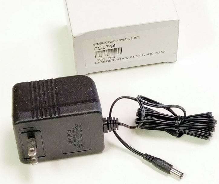 Original 0G5744 Generac Charger AC Adapter 12VDC Plug