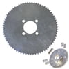 #35 (72T) Go Kart Sprocket Kit W/ 1" Hub (1/4" Keyway), Axle Key, & Set Screws