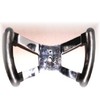 Free Shipping! Go Kart Polished Aluminum Butterfly Steering Wheel