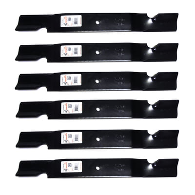 6 PK 13464 Rotary Notched Lift Blades Compatible With Grasshopper 320245