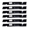 FREE SHIPPING 6 PK 13464 Rotary Notched Lift Blades Compatible With Grasshopper 320245