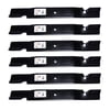 6 PK 13464 Rotary Notched Lift Blades Compatible With Grasshopper 320245