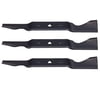 3Pk 13239 Low Lift Blades Compatible With 54" Craftsman / Husqvarna 187254, 532187254. 594892901