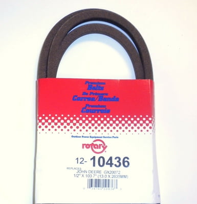 10436 Rotary Drive Belt Compatible With John Deere GX20072 & GY20570