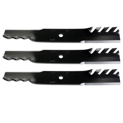 3Pk 6294 Mulching Blades For 36? & 52? Decks; Fits Bobcat, Bunton, Encore, Exmark, John Deere, Kees, Lesco, Ransomes, Scag & Snapper