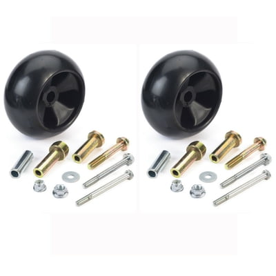 Free Shipping! 2Pk 72-165 (5") Deck Wheel Kit Compatible With John Deere AM116299, AM133602, M111489, M125172