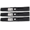 3Pk 6206 Blades Compatible With John Deere M115495; Fits 48 Inch John Deere Rider