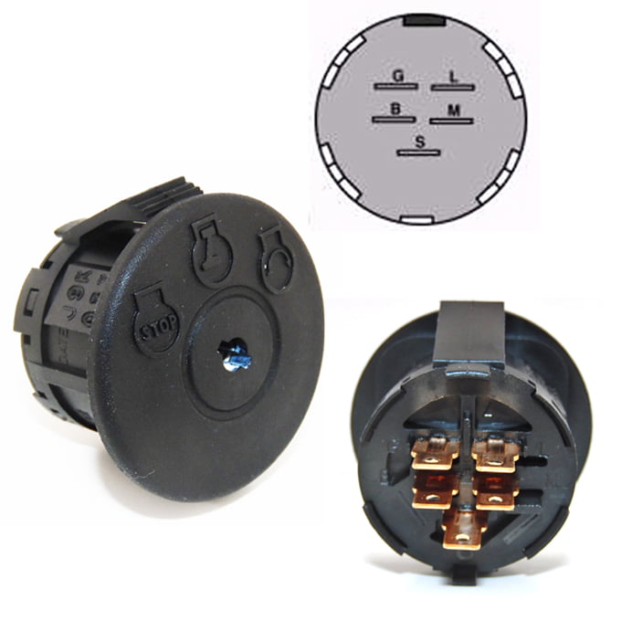 9655 Lawn Mower Ignition Switch Replaces Cub Cadet 72504228, 92504228