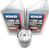 (2 Qts) Synthetic Blend 10W30 Kohler Engine Oil & (1) Kohler 12 050 01-S1 Oil Filter