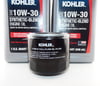 Free Shipping! (2 Qts) Synthetic Blend 10W30 Kohler Engine Oil & (1) Kohler 12 050 01-S1 Oil Filter