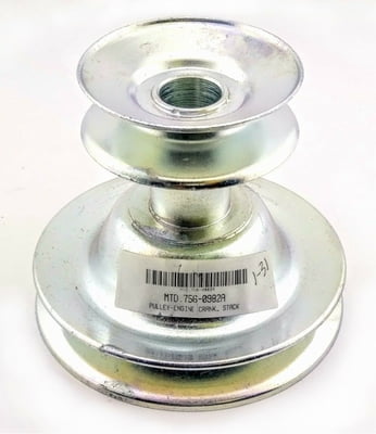 Free Shipping! OEM 756-0982 MTD Double Engine Pulley