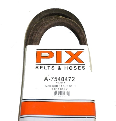 7540472 Pix Belt Compatible With MTD 754-0472, 954-0472 (5/8"x83.75")