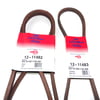 Free Shipping! 11482 & 11483 Belt Set Compatible With MTD 754-0467, 754-0468