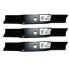 Free Shipping! 3Pk 6113 High-Lift Blades Compatible With Murray 92117E701; Fits 46" Murray Rider