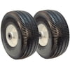 2Pk 15087 Flat Free 4.10/3.50-4 (10") Wheel Assembly For Time Cutter Z, 105-3471